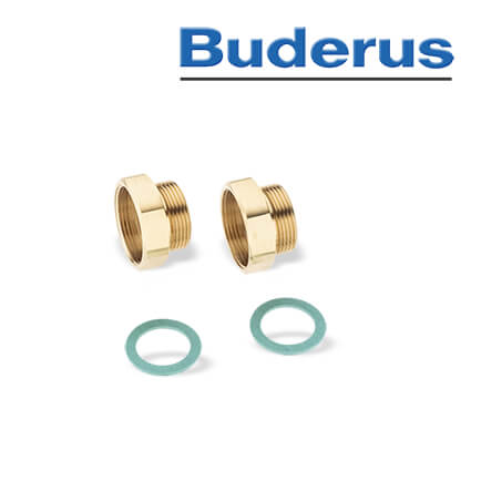 buderus-63012350-1 Buderus Übergangs-Set ÜS1, HK-Schnellmontage-Set DN 32 auf Verteiler DN 25