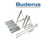Buderus Grundset Flachdach mit Beschwerungswannen für SKN4.0-w