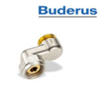 Buderus S-Anschlussverschraubung, Überbrückung eines Nabenabstandes (max. 64 mm)