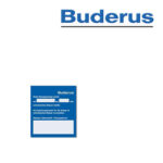 Buderus Kennzeichnungsaufkleber VES Wasser