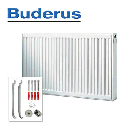 buderus-7750001223-1 Buderus Heizkörper, Flachheizkörper, Kompakt C-Profil Typ 20 400×2300 mm (H x L)