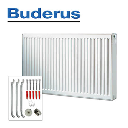 buderus-7750005618-1 Buderus Heizkörper, Flachheizkörper, Kompakt C-Profil Typ 22 900×1800 mm (H x L)