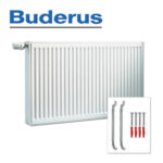 Buderus Mittelanschlussheizkörper VCM-Profil Typ 33 300×1400 mm (H x L), Links