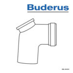 Buderus PP Bogen mit Prüföffnung, 87°, Ø 160 mm