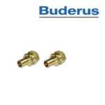 Buderus AEROLINE® Übergangsstücke für Solarrohr, DN 25 x Rohrstutzen 18, 2 Stück