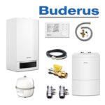 Buderus GB172 24 kW Brennwerttherme, WU160W Speicher, RC310, L / LL