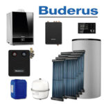 Buderus GB192-25i, SL122, Gas-Brennwerttherme, schwarz, 8 x SKR10 CPC, PNR750