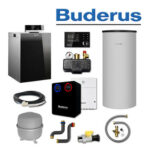 Buderus KB192i-22, K77, Gas-Brennwertkessel, SU200 Speicher, HSM25, Erdgas
