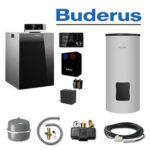 Buderus KB195i-15, K80, Öl-Brennwertkessel, SU160 Speicher, HS25, RC310