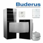 Buderus WLW196i-11 IR TS185, Luft-/Wasser-Wärmepumpe, Bedieneinheit RC100 H
