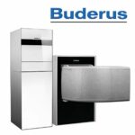 Buderus WLW196i-14 IR TS185, Logatherm Luft/Wasser Heizungs-Wärmepumpe, weiß