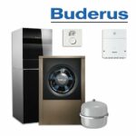 Buderus WLW196i-8 AR TS185, Luft-/Wasser-Wärmepumpe Bedieneinheit RC100 H