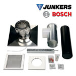 Junkers Bosch AZB 702/1 Abgaspaket im Schacht DN125
