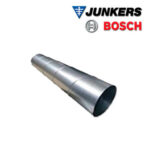 Junkers Bosch Wickelfalzrohr DN 100, DM 100, 1,2m, Stahlblech, Vent 4000 CC