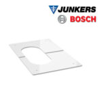Junkers Bosch FC-O60 Abdeckblende DN100, 2-teilig, weiß