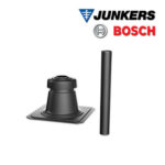 Junkers Bosch FC-O60 Schachtabdeckung DN60, Kunststoff mit Mündungsrohr