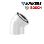 Junkers Bosch FC-CE110-45 Luft-/Abgasbogen konzentrisch DN110/160, 45°