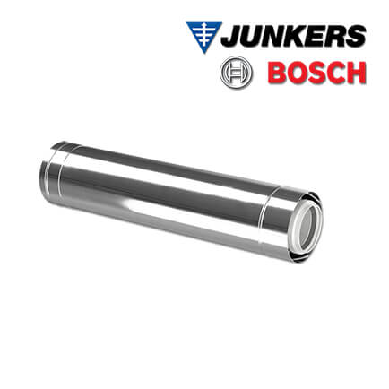 junkers-bosch-7738113141-1 Junkers Bosch FC-C110-1000 Luft-/Abgasrohr konzentrisch DN110/160 1,0m Edelstahl