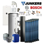 Junkers Bosch WMA29 mit Gaskessel GC5300i WMA 24/100S, BBS400, 5xVK120, Dach rot