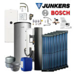 Junkers Bosch WMA31 mit Gaskessel GC5300i WMA 24/100S, BBS400, 6xVK120, Schacht