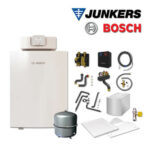 Junkers Bosch Gaskessel GC7000F 15, GC7F03 mit WST 135-2 HRC, HS25/6