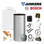 Junkers Bosch Gaskessel GC8000iF-15, GCFS8110, W160-5, HS25/6, Abgas Dach rot