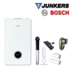 Junkers Bosch GC98-024 mit Gas-Brennwerttherme GC9800iW 50 H 23, Abgas Dach schw