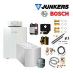 Junkers Bosch OC7F24 mit Öl-Brennwertkessel OC7000F 22, WST 200-2, HSM25/6 MM100