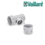 Vaillant T-Stück Ø 100 PP – für Abgasanschluss Ø 80/125 PP