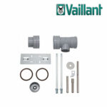 Vaillant T-Stück Ø 100 PP (MFB) – mit Kondenswasseranschluss Ø 15