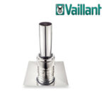 Vaillant Schachtabdeckung Edelstahl Ø 110 mm mit Edelstahlendrohr 500 mm, Ø 110
