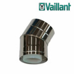Vaillant Bogen 30° für Fassadenverlegung, konzentrisch Ø 110/160 PP/Edelstahl