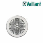 Vaillant Design Abdeckblende rund Ø 125 mm Vortex Edelstahl