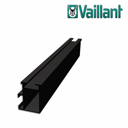 vaillant-0020228573-1 Vaillant Montageschiene für Montage 1 x VFK V oder VPV P, schwarz (2 Stück)