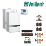 Vaillant Paket 1.151/2 2x ecoTEC plus VC 406/5-5, VRC 700/6, Zubehör, L/LL