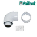 Vaillant Bogen 90° mit Reinigungsöffnung konzentrisch Ø 60/100 Alu