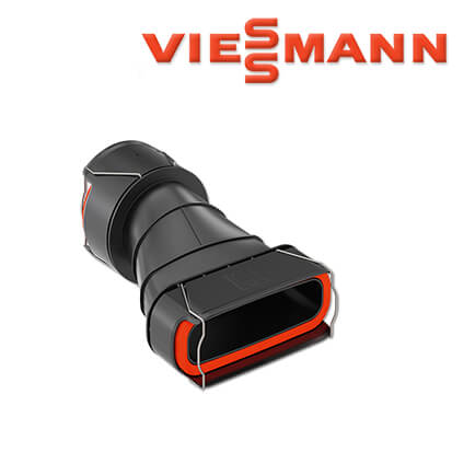 viessmann-7372827-1 Viessmann Übergang F50 auf R90, integrierte Dichtung und Fixierbügel