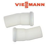 Viessmann 2 Stück Bogen 15°, DN60, 7373221