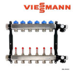 Viessmann Edelstahl Heizkreisverteiler für 11 Heizkreise, mit DFA (Länge 690mm)