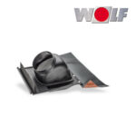 Wolf Universalpfanne für Schrägdach, 25°-45° Neigung, schwarz, bis DN125