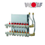 Wolf CAT Heizkreisverteiler manuell CUC-B 9 Heizkreise, mit Durchflussmesser