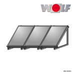 Wolf AluFlex-U Aufstellgerüste Hochkant für 3 Kollektoren F3-1 / CFK-1