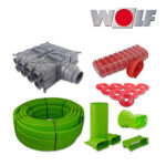 Wolf CWL-Excellent Zubehörpaket Rohbau 50/100 100 Meter Flachkanalsystem 50×100