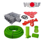 Wolf CWL Zubehörpaket Rohbau, 63mm, 100 Meter flexibles Schlauchsystem DN 63/52