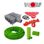 Wolf CWL Zubehörpaket Rohbau 75mm 100 Meter Schlauchsystem antistatisch DN 75/63
