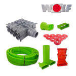 Wolf CWL-Excellent Zubehörpaket Rohbau 50/140 80 Meter Flachkanalsystem 50×140