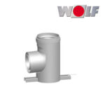 Wolf Stützbogen 87°, DN160, aus Polypropylen bis 120°C
