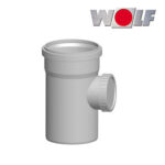Wolf Revisionsrohr DN160, Länge 290mm aus Polypropylen bis 120°C