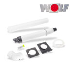 Wolf Anschluss-Set C13x, DN80/125, waagerechte Wand/-Dachdurchführung, rlu