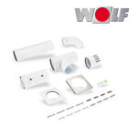 Wolf Anschluss-Set C53x / C83x, DN80/125 für Abgasltg Schacht / Zuluft Außenwand